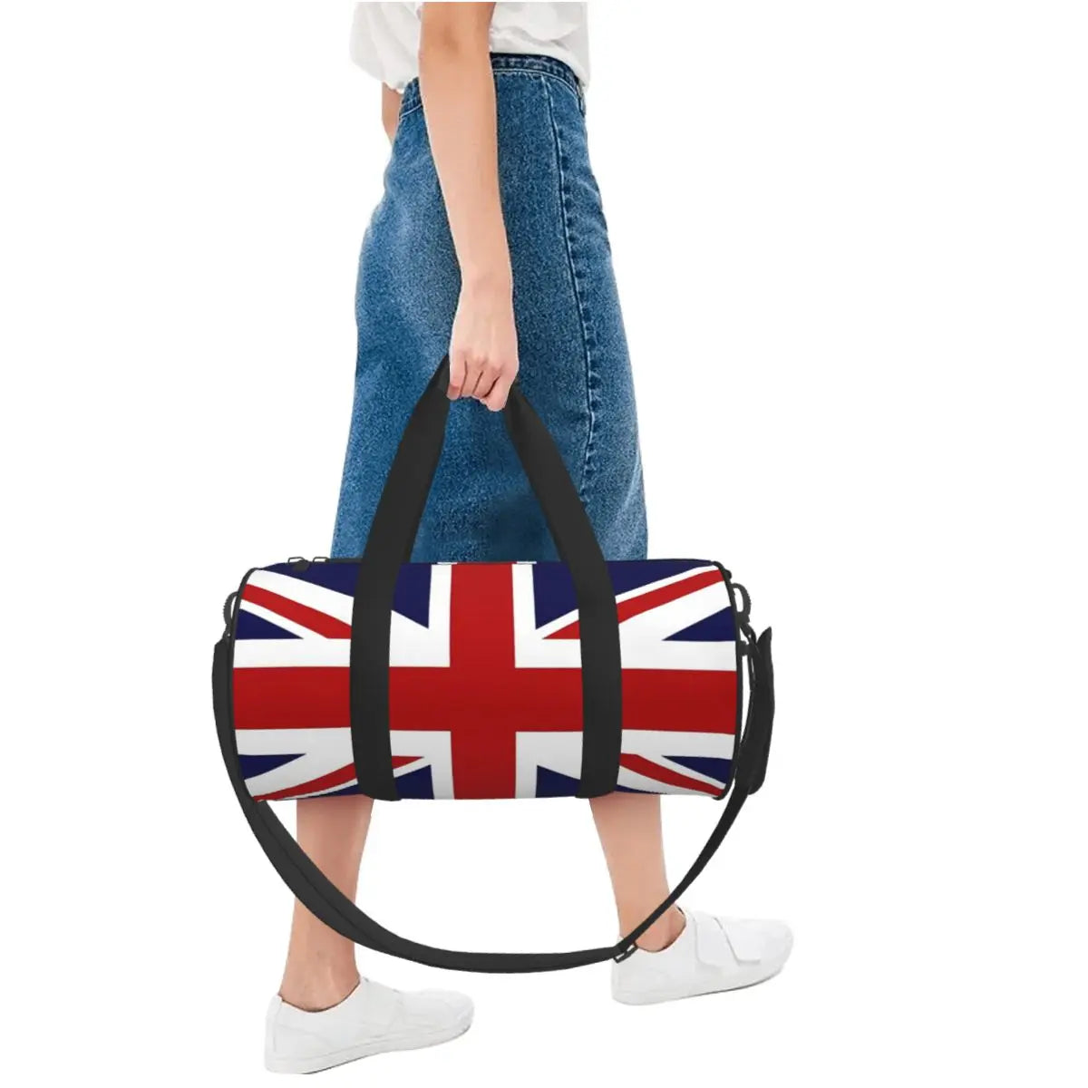 Union Jack Flag Large Duffle Gym Bag